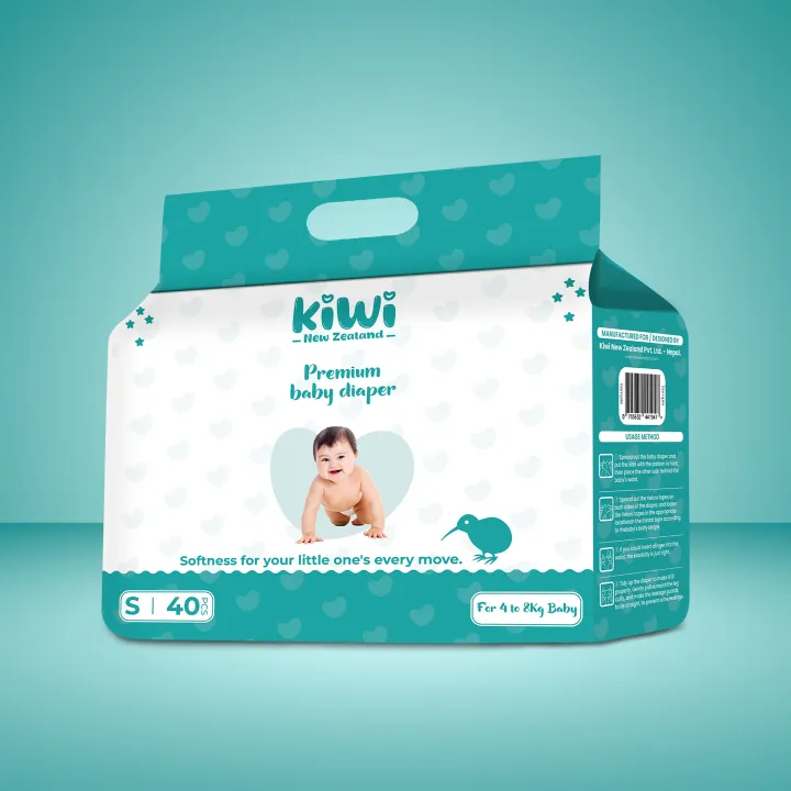 Kiwi%20New%20Zealand%20Premium%20Baby%20Diaper%20Taped%20Small%20(Pack%20Of%2040)%20-%20Image%204