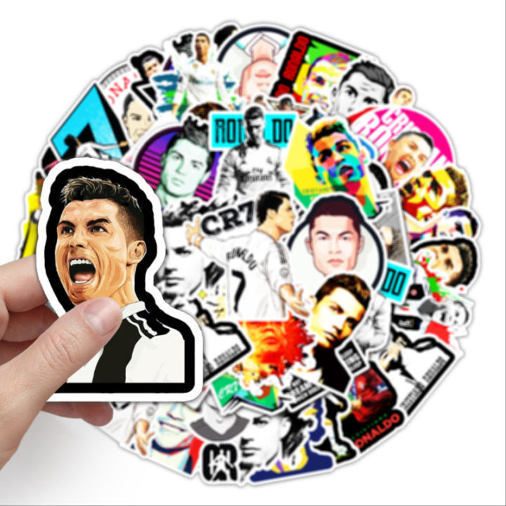 Artsy%20Home%2025/50/100%20Pcs%20Cristiano%20Ronaldo%20Stickers%20for%20Laptops%20Cellphone%20Guitar%20-%20Image%204