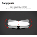 Ranggense Luxury 2Pcs Round Frame Convex Blind Spot Mirror Safety Driving Wide Angle 360 Degree Adjustable Clear Rearview Mirror. 