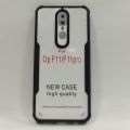 Oppo F11 /Oppo F11 Pro Cover (Same Size) Clear Transparent Black Bumper  Cover Case -Non Yellowing. 