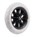 2 PCS Black White Plastic Core Foam Cartwheel Casters. 
