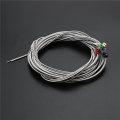 JAERBEE Set of 10 Pcs Stainless Steel Strings with Color Ball Ends for 5 String Electric Bass Guitar Replacement Parts. 
