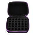 Nail polish holder carrying box essential oil perfume 10 bottles 6 colors essential oil box 30ml travel carrying pouch purple. 