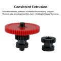 Extruder Gear Compatible with ELEGOO Neptune 4 /Pro/Plus/Max Hardened Steel Dual Gear Kit One Shaft Design Precision Bearings Upgraded 3D Printer Parts. 