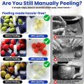 Electric Grape Peeling Machine, Garlic Peeler, Garlic Peeler Machine, Automatic Small Fruit Peeling Tool Rechargeable Home Kitchen Aid Peelers Electric Garlics-Peelers for Small Fruit, Garlics. 