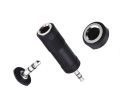Stereo Converter Audio Jack Adapter for Audio Headphones&Microphone -6.3mm 1/4 female to 3.5mm 1/8 male. 