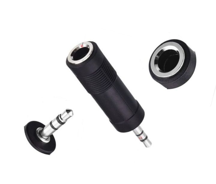 Stereo Converter Audio Jack Adapter for Audio Headphones&Microphone -6.3mm 1/4 female to 3.5mm 1/8 male