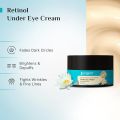Pilgrim Korean Retinol Under Eye Cream for dark circles, Puffiness & Fine Lines with Vitamin C & Hyaluronic Acid 30 gm. 