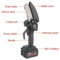 Cordless Handheld 48V Electric Chainsaw 6 Inch Woodworking Brushless Chain Saw For Wood Tree Branch Mini Electric Pruning Saws. 
