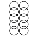 10Pcs Replacement Rubber Lid Seals Compatible 16&20Oz Leak-Proof Lid Gaskets Replacement for Mugs. 