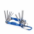 High Quality Portable Folding Allen Wrench Set 8-in-1 CR-V Material Folding Hexagonal Wrench Durable Multi-functional Metric Allen Key Set Work. 