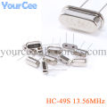 10pcs 13.56MHz Resonator Crystal Oscillator Passive Quartz HC-49S Through Holes 13.56 MHz 13.56M Hz New DIY Kit Parts. 