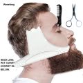 Wenefang 3Pcs Kit Men's Beard Shaper Tool Beard Shaping Styling Comb Template Luxury Clippers Beard Comb Scissors Beard Shaping Tool Set. 
