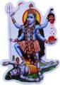 Goddess Kali Maa Sticker Wall, Door Car, Bike Decor for Spiritual Protection & Evil Eye Negative Effects. 