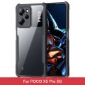 Poco X5 Pro 5G Clear Transparent Soft Rubber Bumper  Cover Case | Non Yellowing. 