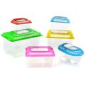 Portable Handheld Plastic Fish Tank Transparent Cutout Design For Turtle PetFish. 