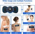 Electric EMS Neck Massager Cervical Massage Patch Shoulder Leg Arm Abdominal Pulse Muscle Stimulator Portable Pain Relief. 