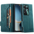 Vantime for OPPO Reno11 F 5G Case Flip Buckle PU Leather Wallet Credit Cards Holder Shockproof Cover. 