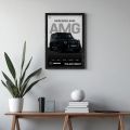 Rolls Royce Phantom, Porsche Taycan & Mercedes AMG Car Wall Art – Set of 3 Framed A4 Prints. 