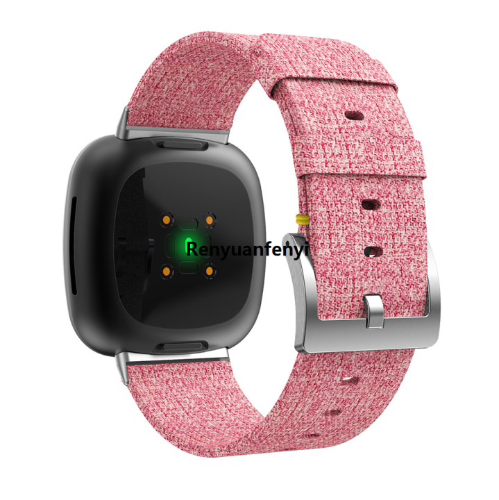 Renyuan%20%E3%80%90Top-Rated%20Product%E3%80%91Strap%20For%20Fitbit%20Versa%203/Sense%20Smart%20Bracelet%20Watch%20Band%20Sales%20promotion%20Canvas%20Nylon%20Replacement%20Men%20Women%20Smartwatch%20For%20Versa3%20Watchband%20-%20Image%205