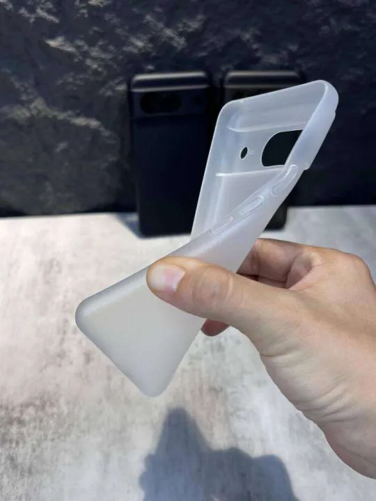 Compatible%20with%20Google%20Pixel%208/9%20Pro%20Ultra-thin%20Phone%20Case%20PP%20Hard%20Shell%20Upgraded%20Buttons%20Full%20Coverage%200.35mm%20Anti-scratch%20Eighth%20Generation%20Lightweight%20Dirt-resistant%20Heat%20Dissipation%20Matte%20Skin%20Feel%20Fine%20Hole%20Transparent%20White%20-%20Image%204