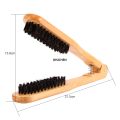 DISICHEN 1pcs Wooden Hairdressing Comb Double Brushes V Type Straight Hair Brush Anti-static Hair Straightener Tool Hairbrushes Profesional. 