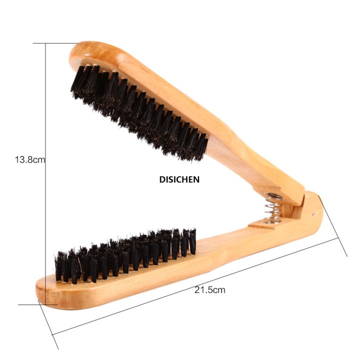 DISICHEN%201pcs%20Wooden%20Hairdressing%20Comb%20Double%20Brushes%20V%20Type%20Straight%20Hair%20Brush%20Anti-static%20Hair%20Straightener%20Tool%20Hairbrushes%20Profesional%20-%20Image%206