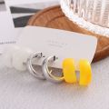 New Jewelry Fashion Trend Earrings Rings Resin Color Girls Ladies Suit Earrings Big Metal Gold Acrylic KISSWIFE Rings. 