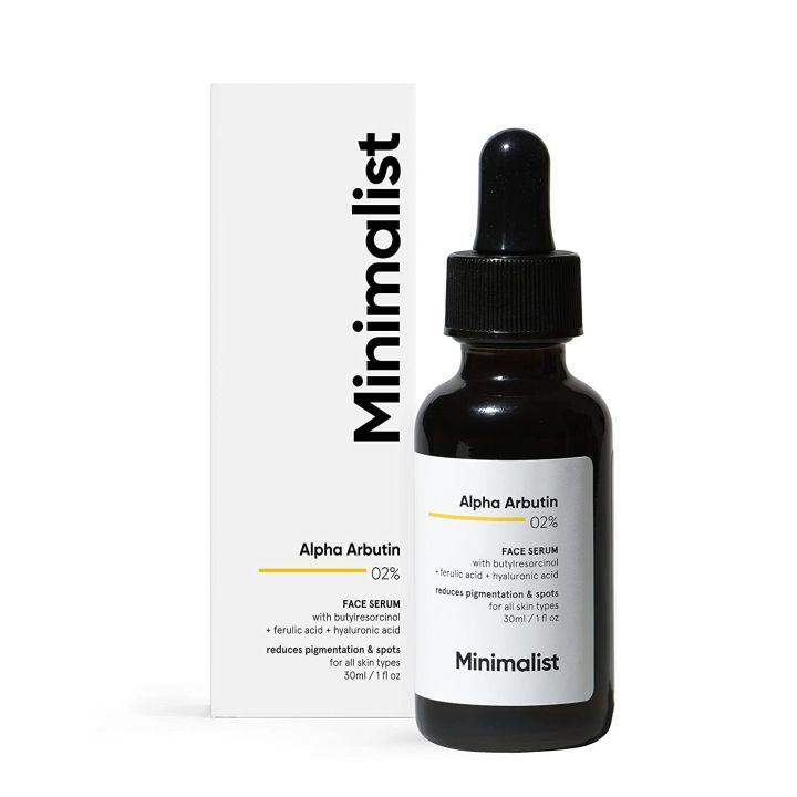 Minimalist 2% Alpha Arbutin Serum for Pigmentation & Dark Spots Removal 30ml