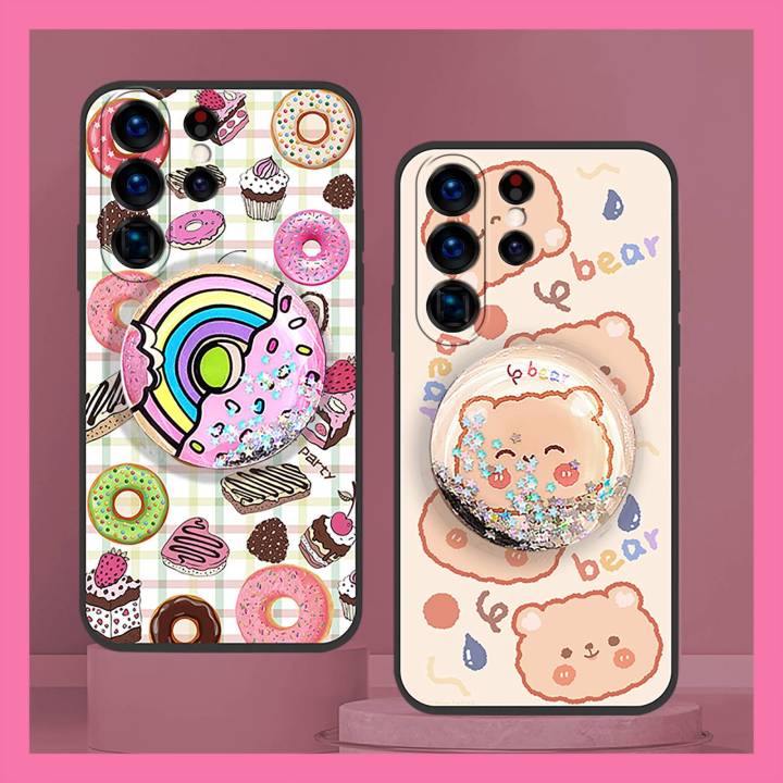 Cartoon%20Rotatable%20stand%20Phone%20Case%20For%20Samsung%20Galaxy%20S23%20Ultra/SM-S918U%20Durable%20phone%20lens%20protection%20Anti-dust%20Cute%20-%20Image%204