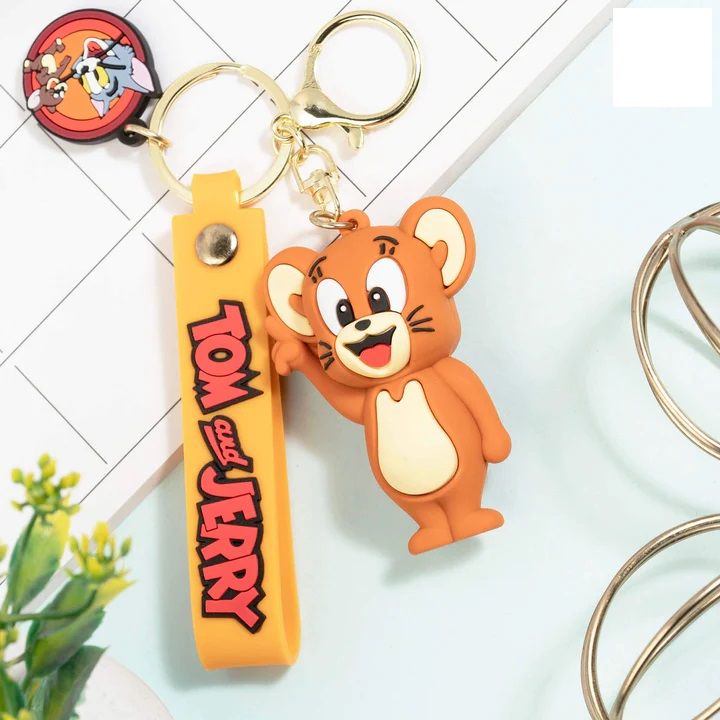 Jerry Keychain New Fashion Cute Tom & Jerry Cartoon JERRY Keychain With Straps and ...