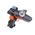 1Pair Durable Carbon Fiber Pattern Road Bike Brake Pads Aluminum Alloy , Rubber Lightweight C-Brake Pads Smooth Braking Easy Installation Brake Pad Kit Brake System Upgrade. 