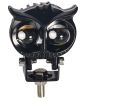 Owl Shape LED Fog Light for Car Vehicle ABS+PC Material 6W Power 12V Voltage Black. 