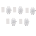 fasdaga 5X PIR Infrared Motion Sensor Detector DC5-24V Auto on Off Timer Switch LED Light Body PIR Motion Sensor Lamp(White). 