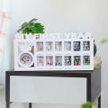 Creative Photo Stand Combined Decorative Photo Frame with 12 Month Slots Home Decor. 
