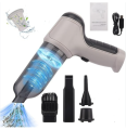 Handheld Vacuum Cleaner and Blower Cordless 12000pa Strong Suction Power 120W Powerful Car Vacuum Cleaner and Blower Portable Rechargeable Car Vacuum Cleaner Cordless Air Blower for Car, Computer, Pet. 