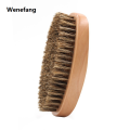 Wenefang Boar Bristle Men's Shaving Brush Portable Barber Natural Beard Brush For Facial Cleaning Mustache Tools Vintage Oil Head Brush. 