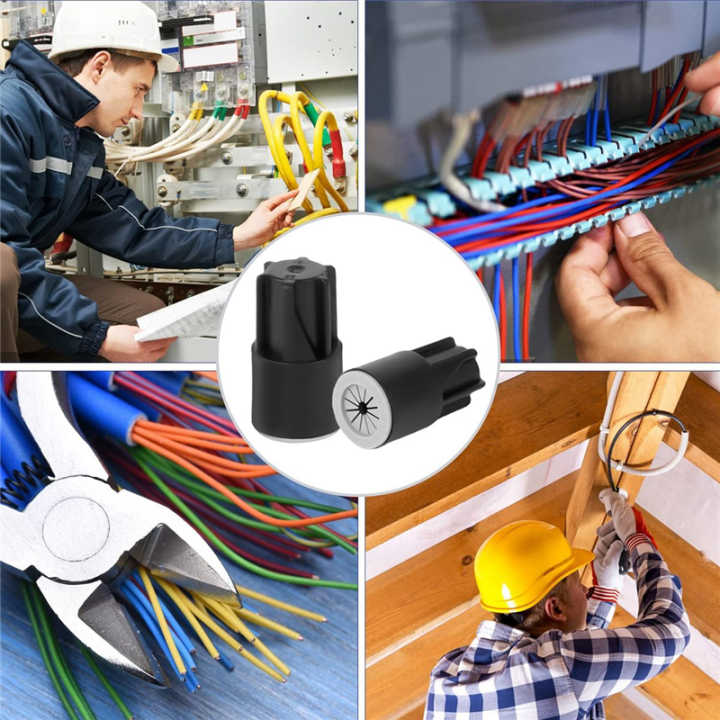 50Piece%20Waterproof%20Wire%20Nuts%20Outdoor%20Electrical%20Wire%20Connectors%20Black%20PVC%20for%20Sprinkler%20LED%20Landscape%20Light%20Irrigation%20Valves%20-%20Image%207