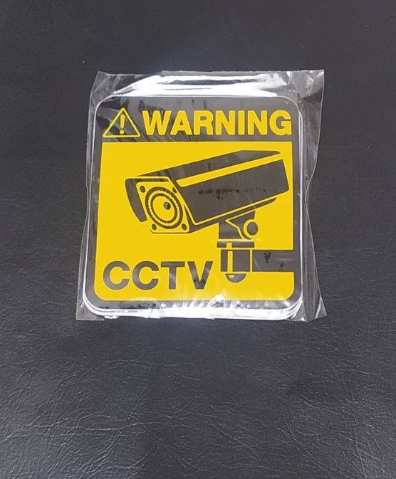 CCTV Sticker - Warning Sign Sticker for CCTV Security Camera For Office, School, Bank And Home - Stickers |