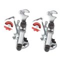 NAMUNY 2X Racing Bicycle Part Silver Tone Metal 3-7 Speed Rear Derailleur. 