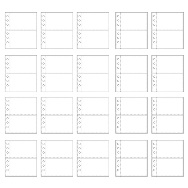 fasdaga 20x B2-Album Inside Page, Photo Card Holder, Idol Photo Album Photocards Collect Book Kawaii Stationery Picture Albums