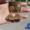Gold Toned  Earrings / Jumka /Pinjada jhumka / For Wedding Ethnic. 