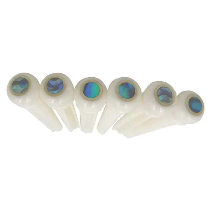fasdaga%205X%20Guitar%20Bone%20Bridge%20Pins%20with%205.3mm%20Position%20Abanlone%20Dot%20for%20Acoustic%20Guitar%20Parts%20Replacement%20-%20Image%202