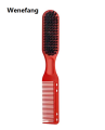Wenefang Double-sided Professional Barber Neck Brush Comb Black Small Hair Luxury Styling Comb Shaving Beard Salon Carving Duster Cleaning Brush. 