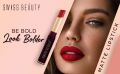 Swiss Beauty Non-Tranfer Matte Lipstick, Smooth & Waterproof, 2g. 