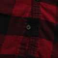 Red Color Full Sleeves Cotton Check Shirt For Men. 
