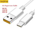 1-3Pcs Realme Original Type C Cable Phone 65w 80W 6.5A Super Fast Charge Super Dart Vooc Real Me 7 pro 8 8i 9pro 9i 6 X50 GT GT2. 