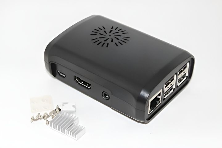 Raspberry%20pi%203%20Model%20B/B+%20ABS%20Glossy%20Black%20Blob%20case%20-%20Image%202