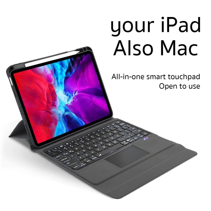 COTEetCI%2061012%20Slim%20Pro%20Backlit%20Bluetooth%20Keyboard%20Case%20with%20Touchpad%20for%20iPad%207th%20Gen%2010.2-inch%20and%20iPad%20Air%203%2010.5-inch%20-%20Image%205