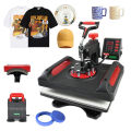5 in 1 Combo Heat Press Machine (15x15 Inches Size) Multi-functional heat press with digital control for custom printing on T-shirts, mugs, hats, plates, and more, offering adjustable pressure and consistent, high-quality transfers. 